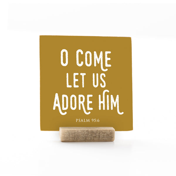 Oh Come Let Us Adore Him | Christmas Ornament Decor