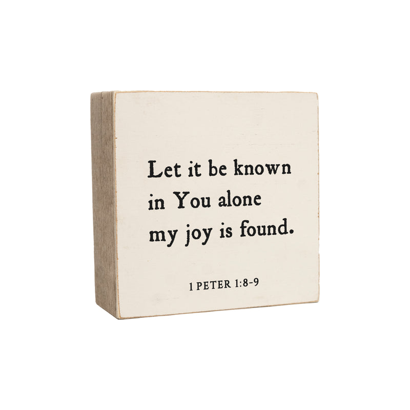 6 x 6" | Let It Be Known